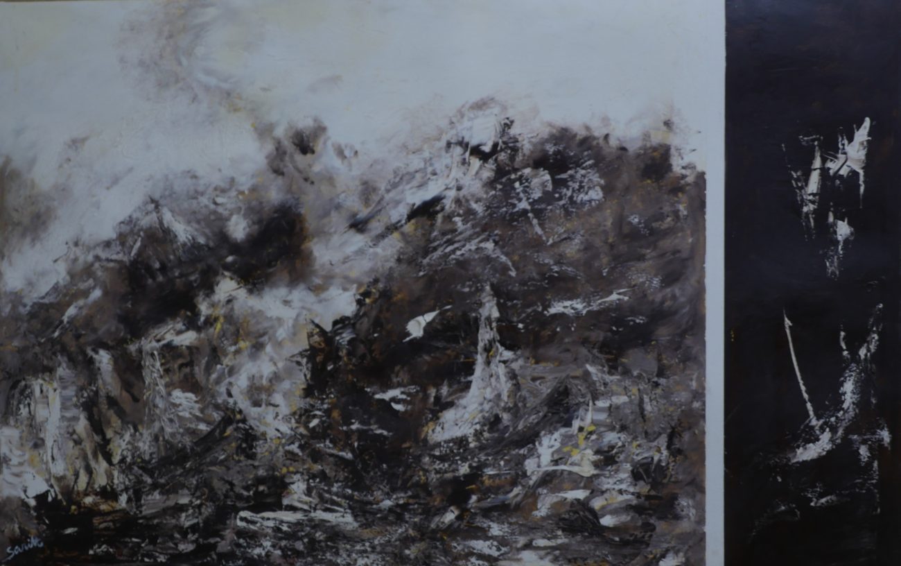 Flood, 2009 <br> Oil on canvas 69x106